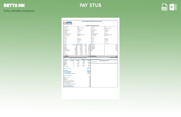 Шаблон за уплатница во модерен стил Go For Transformation